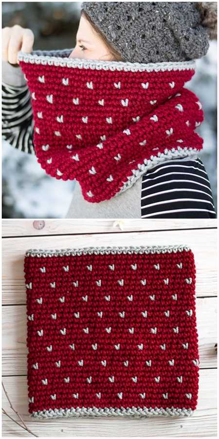 Snowfall Cowl Free Crochet Pattern