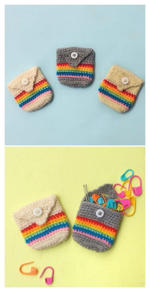 Pixie Pocket Pouch Free Crochet Pattern