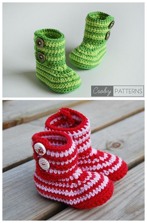 Free Baby Booties Crochet Pattern