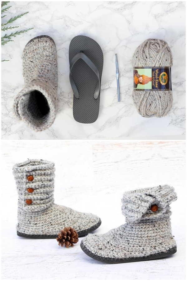 Cabin Boots Crochet Pattern