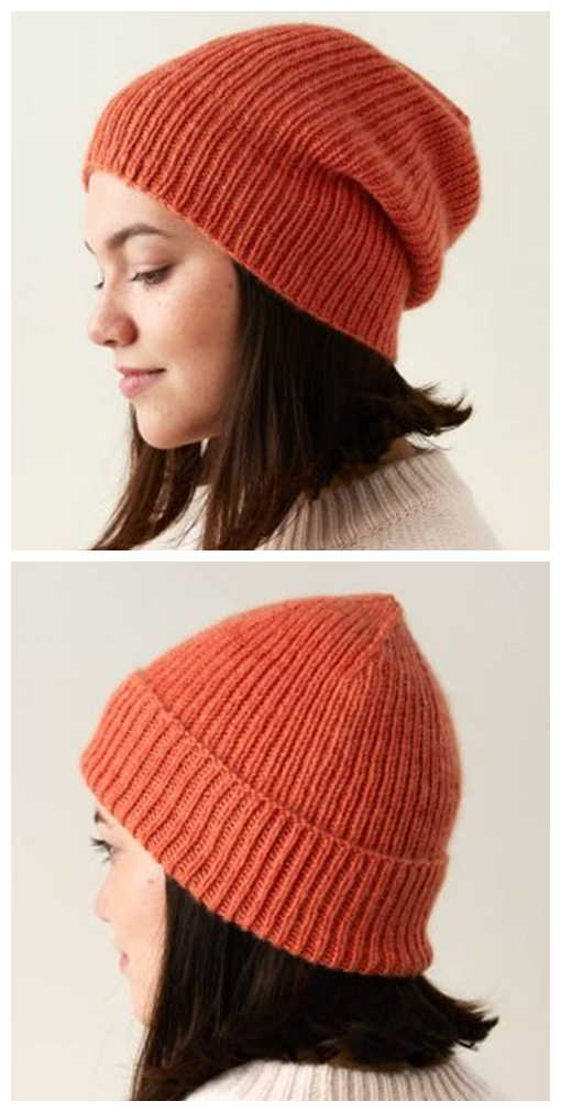 Classic Ribbed Hat Free Knitting Pattern Knitting Projects