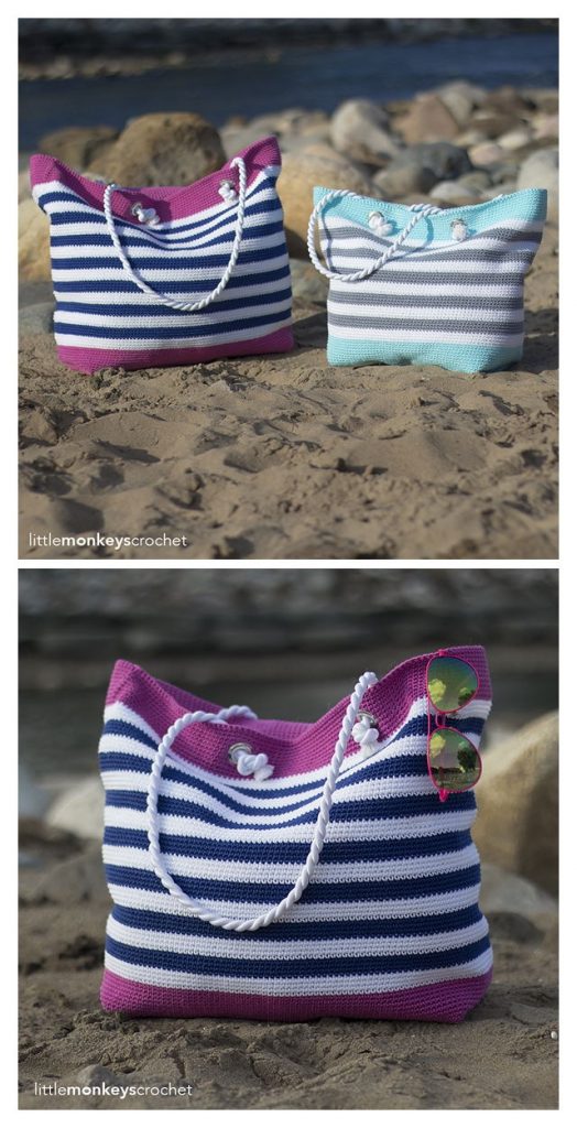 Classic Beach Bag Free Crochet Pattern – Knitting Projects