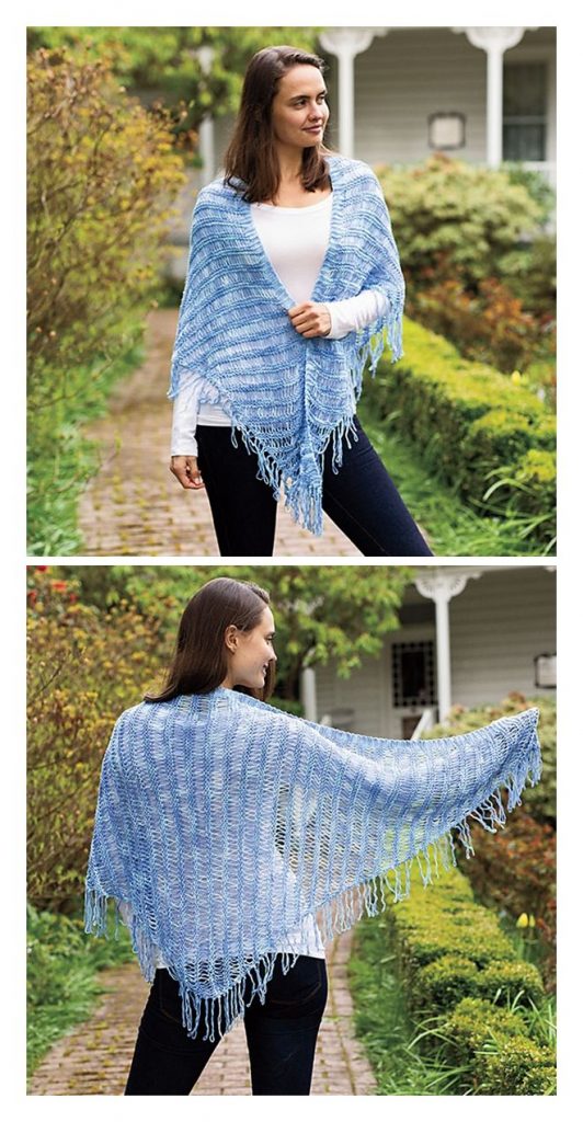 Sunshower Shawl Free Knitting Pattern