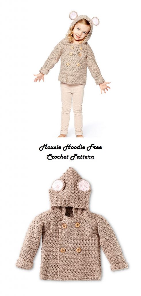 Mousie Hoodie Free Crochet Pattern