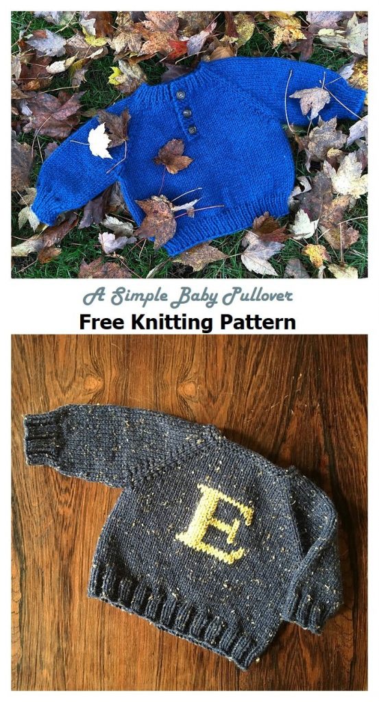A Simple Baby Pullover Free Knitting Pattern