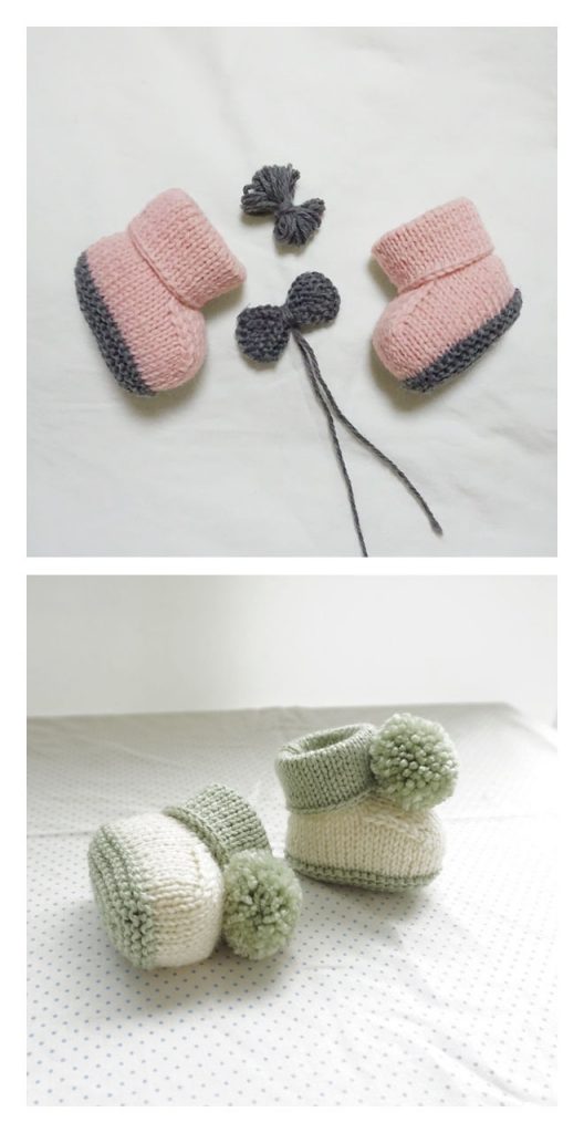 Free Knitting Baby Booties Pattern