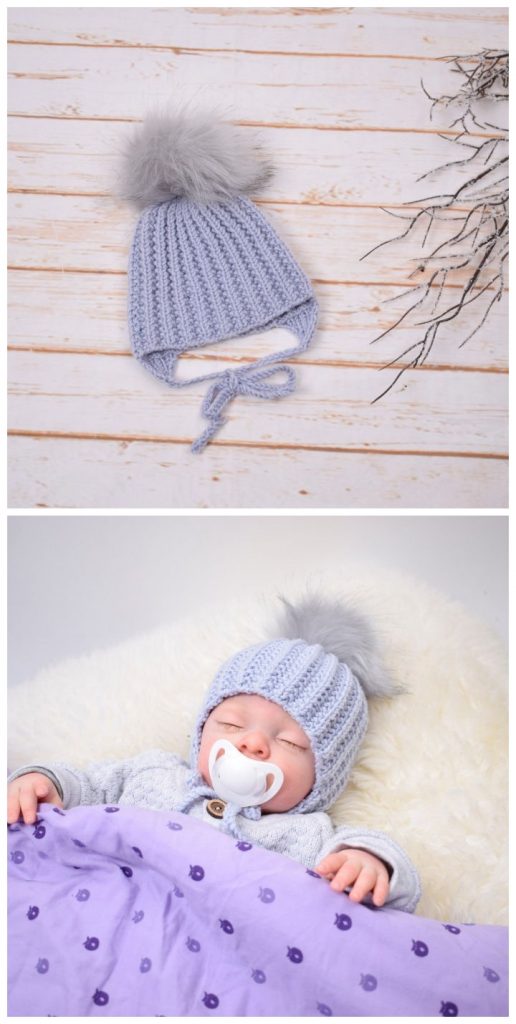 Grit Baby Hat Free Knitting Pattern