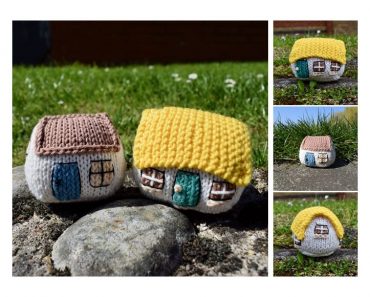 Itsy Bitsy Houses Free Knitting Pattern
