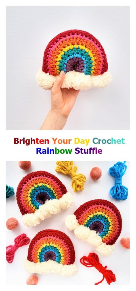 Crochet Rainbow Stuffie Free Crochet Pattern