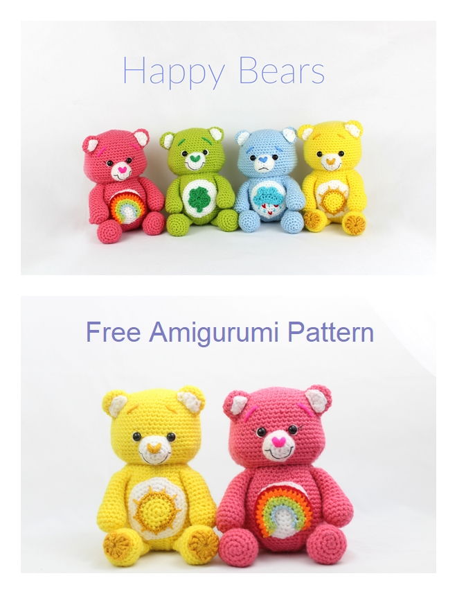 Happy Bears Free Amigurumi Pattern