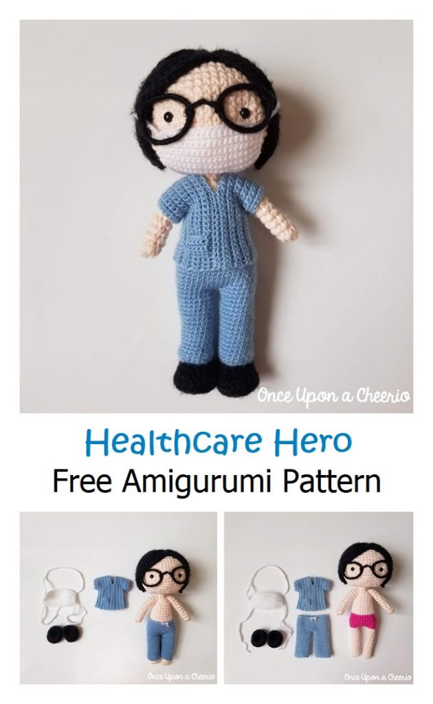 Healthcare Hero Free Amigurumi Pattern