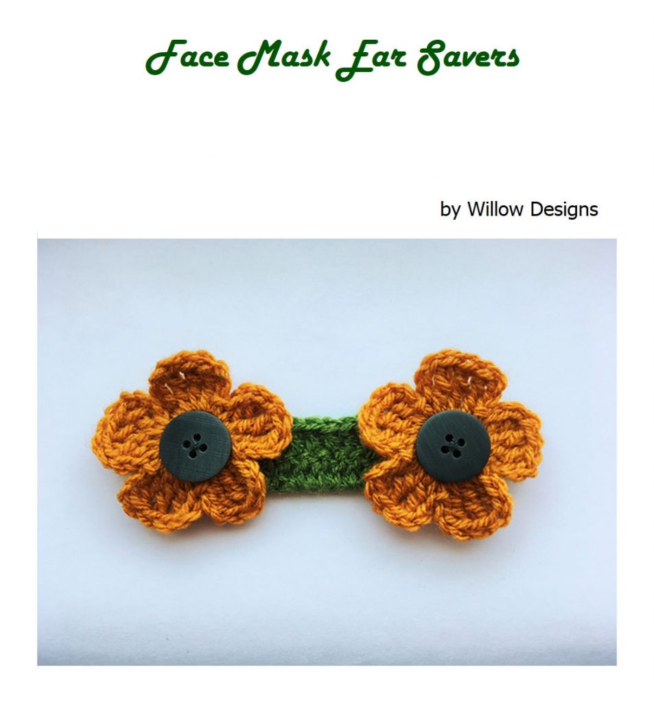 Face Mask Ear Savers Free Crochet Pattern