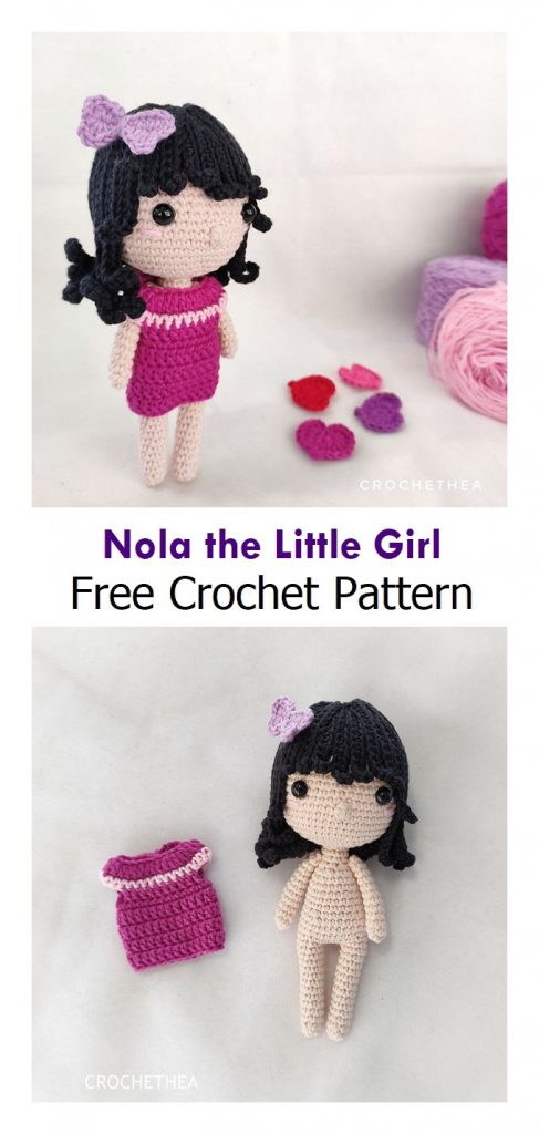 Nola the Little Girl Free Amigurumi Pattern