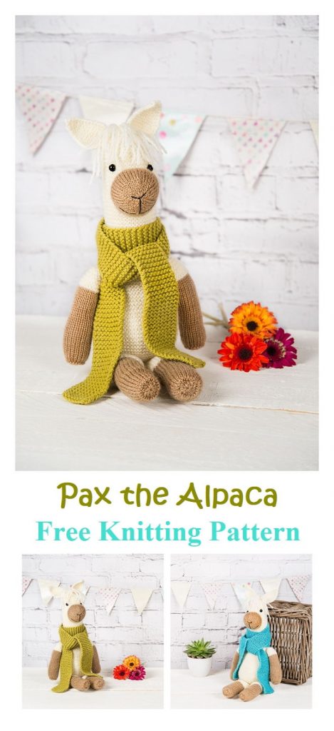 Pax the Alpaca Free Knitting Pattern
