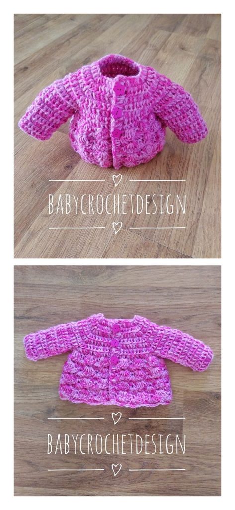 Shell Cardigan Free Crochet Pattern