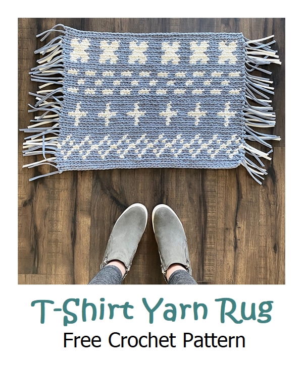 T-Shirt Yarn Rug Free Crochet Pattern