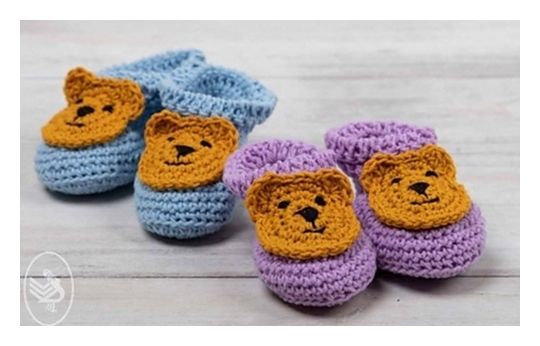 Cute Baby Booties Free Crochet Pattern