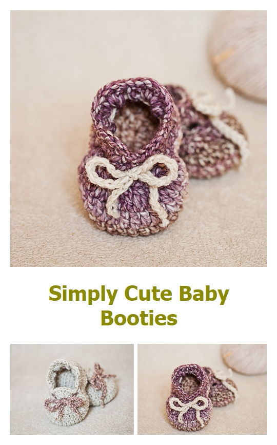 Simply Cute Baby Booties Pattern