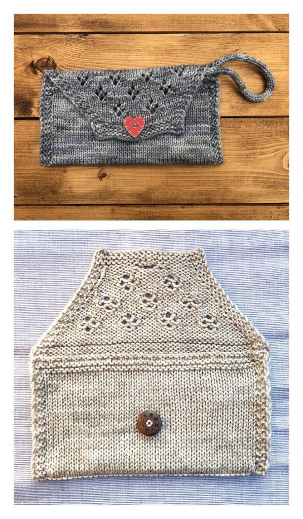 Diamond Lace Purse Free Knitting Pattern