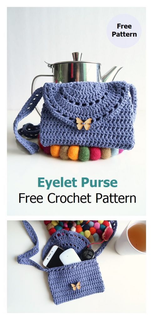 Eyelet Purse Free Crochet Pattern