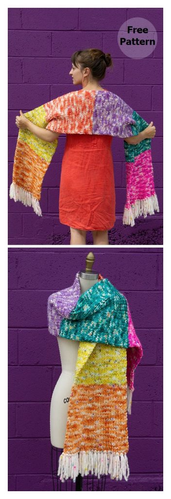Fiesta Scarf Free Knitting Pattern