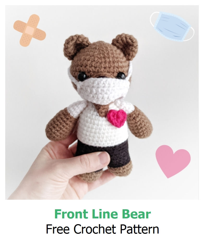 Front Line Bear Free Amigurumi Pattern
