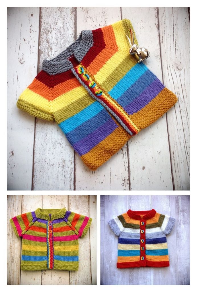 Fuss Baby Cardigan Free Crochet Pattern