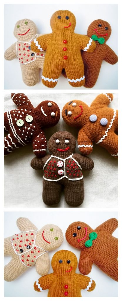 Gingerbread Boy Free Knitting Pattern