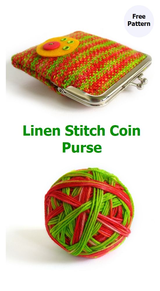Linen Stitch Coin Purse