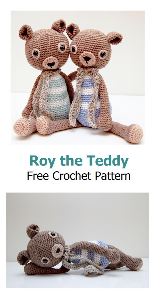 Roy the Teddy Free Crochet Pattern