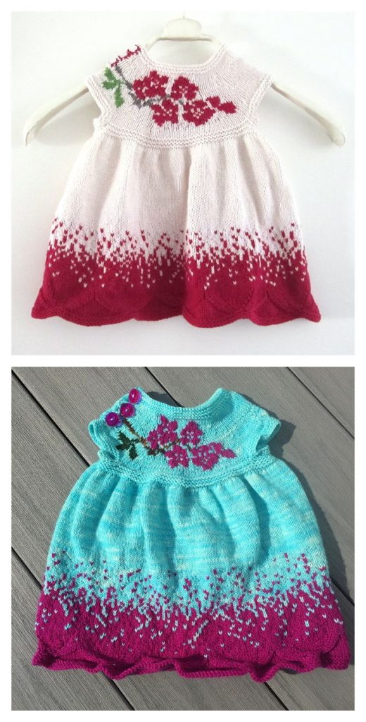 Sakura Dress Free Knitting Pattern