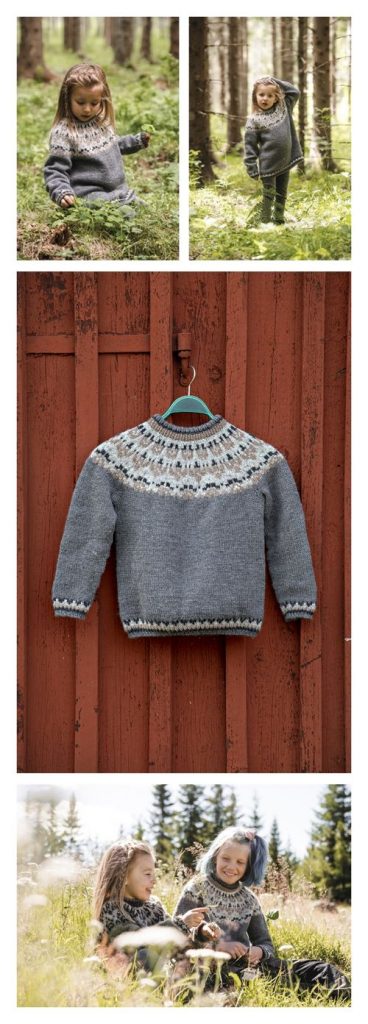 Slodir in Raggi Pullover Free Knitting Pattern