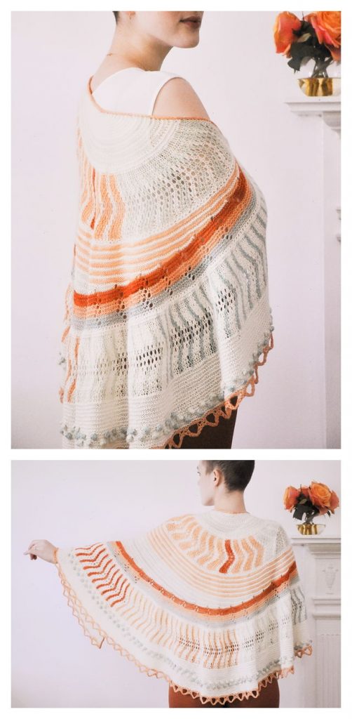 Aquarelle Shawl Free Knitting Pattern