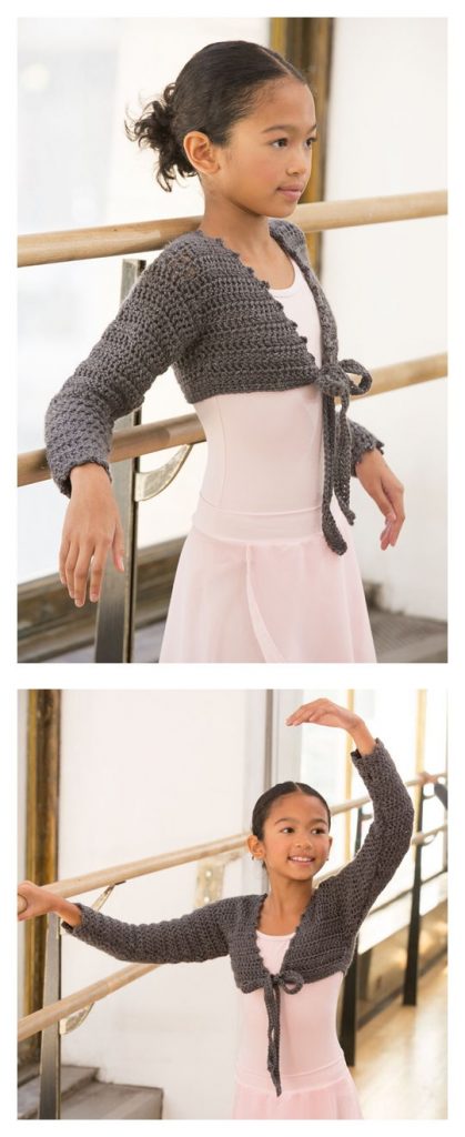At the Barre Shrug Free Crochet Pattern