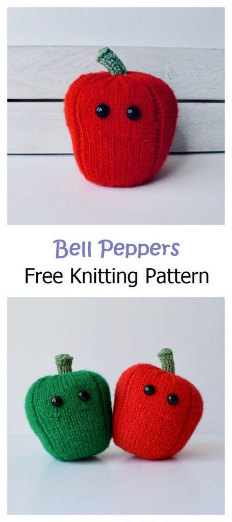 Bell Peppers Free Knitting Pattern