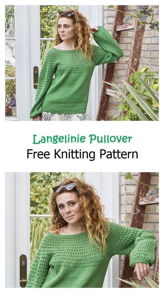 Langelinie Pullover Free Knitting Pattern