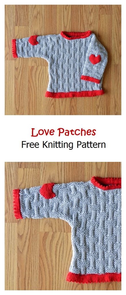 Love Patches Pullover Free Knitting Pattern