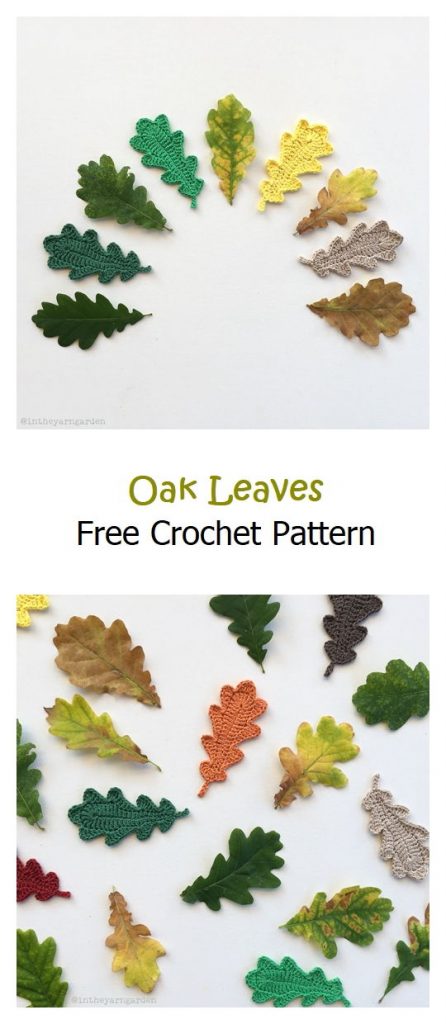 Oak Leaves Free Crochet Pattern