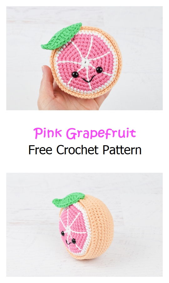 Pink Grapefruit Free Crochet Pattern
