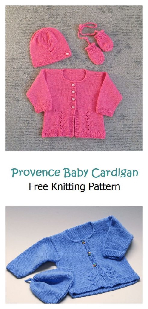 Provence Baby Cardigan Free Knitting Pattern
