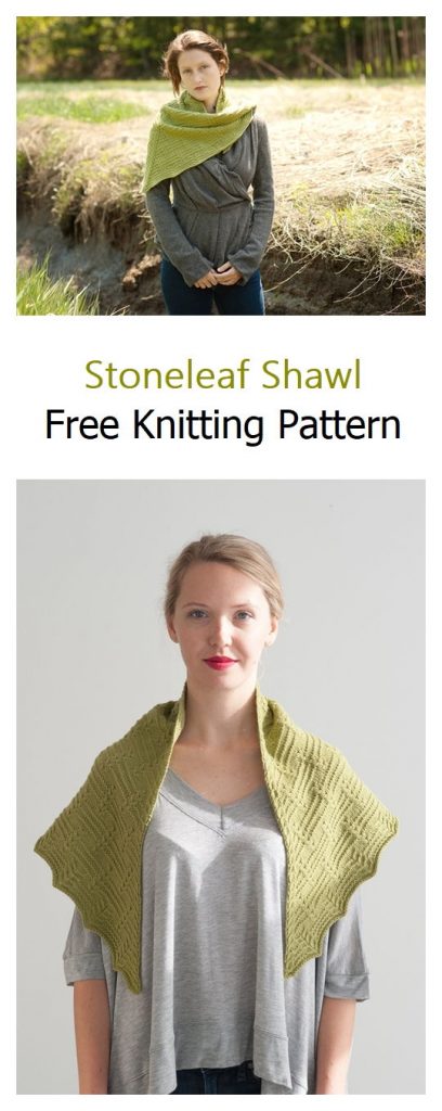 Stoneleaf Shawl Free Knitting Pattern