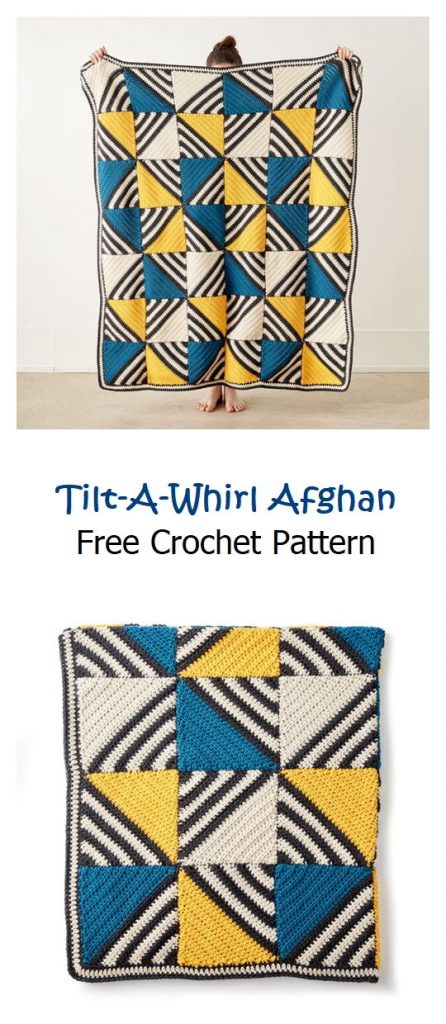 Tilt-A-Whirl Afghan Free Crochet Pattern