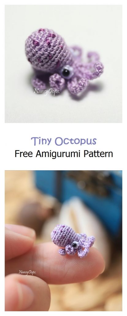 Tiny Octopus Free Amigurumi Pattern