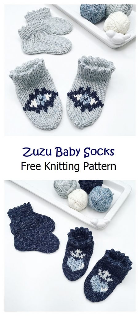 Zuzu Baby Socks Free Knitting Pattern