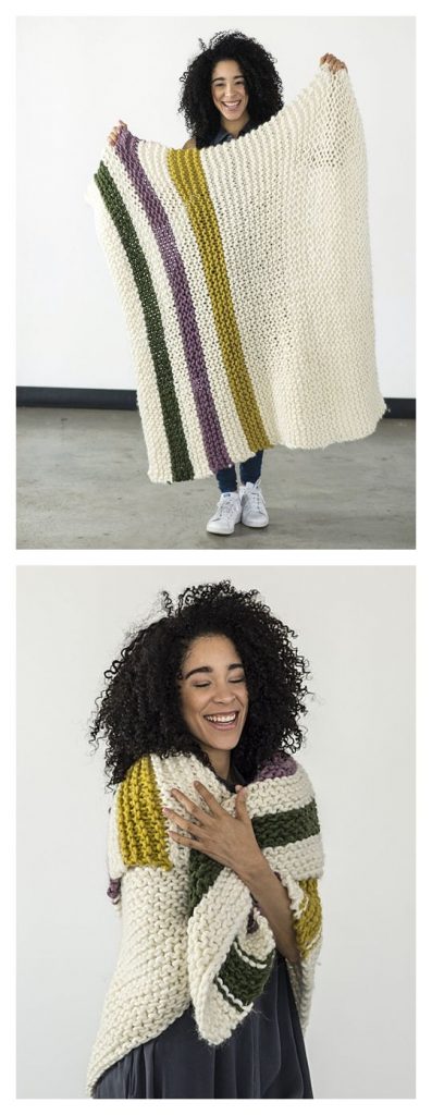 Aput Blanket Free Knitting Pattern