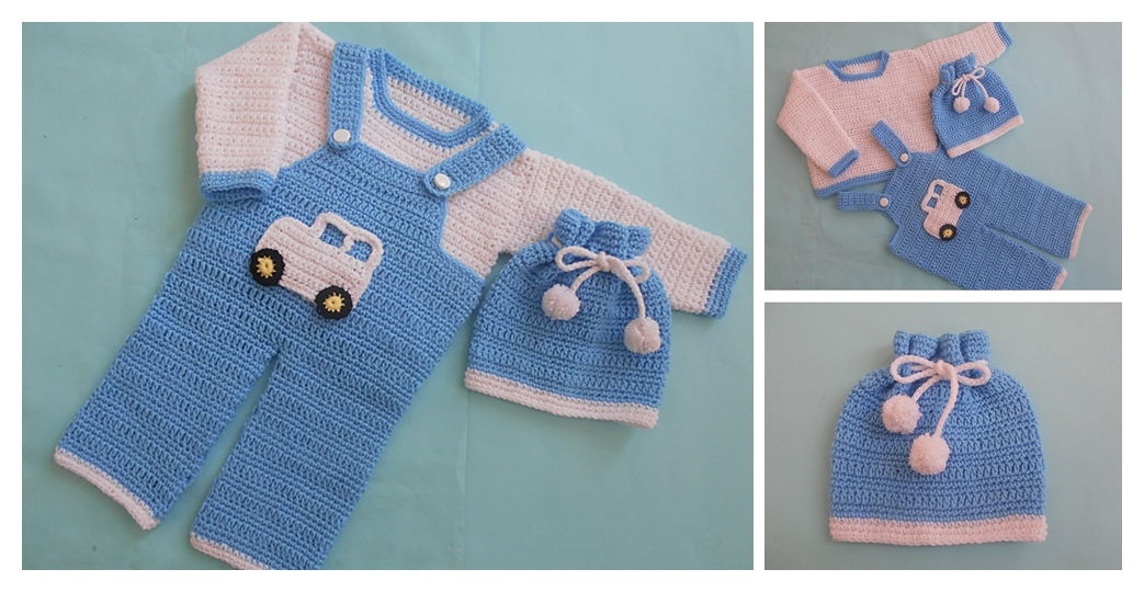 Boy Romper Set Free Crochet Pattern – Knitting Projects