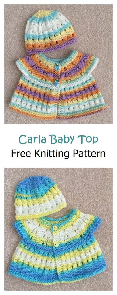 Carla Baby Top Free Knitting Pattern