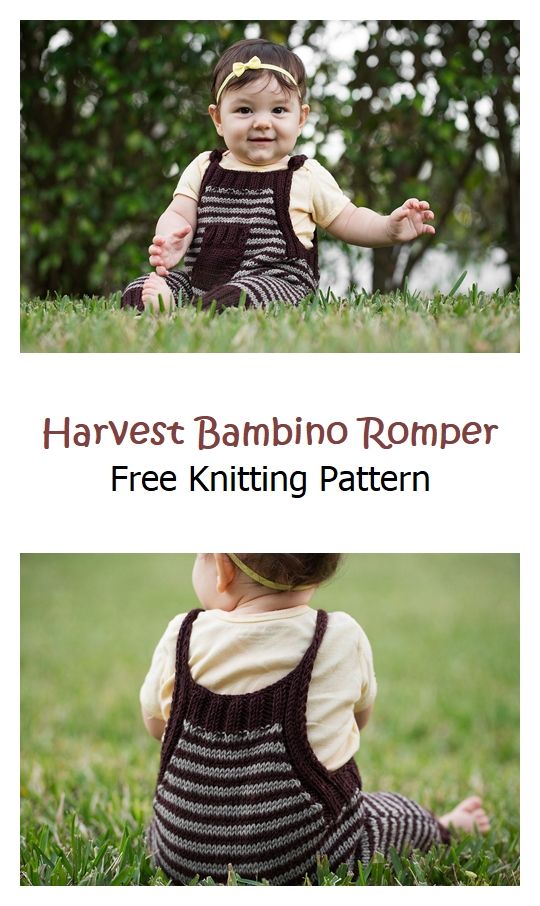 Harvest Bambino Romper Free Knitting Pattern