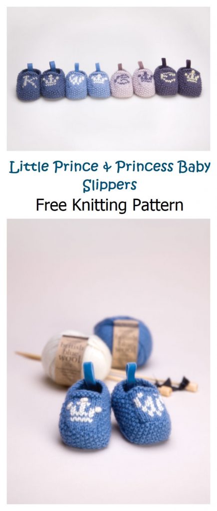 Little Prince & Princess Baby Slippers Pattern
