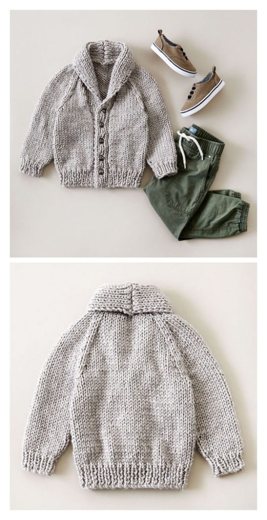 Shawl Collar Cardigan Free Knitting Pattern